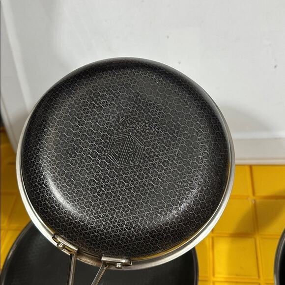 HEXCLAD 4 Piece Nonstick Stainless Steel Frying Pan Set 8 10 12 Wok $600 - Picture 10 of 10